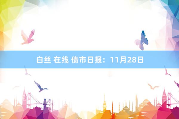 白丝 在线 债市日报：11月28日